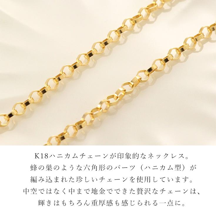 K18 18金 無垢 チェーン 太め ボリューム ネックレスチェーン 3.1mm幅