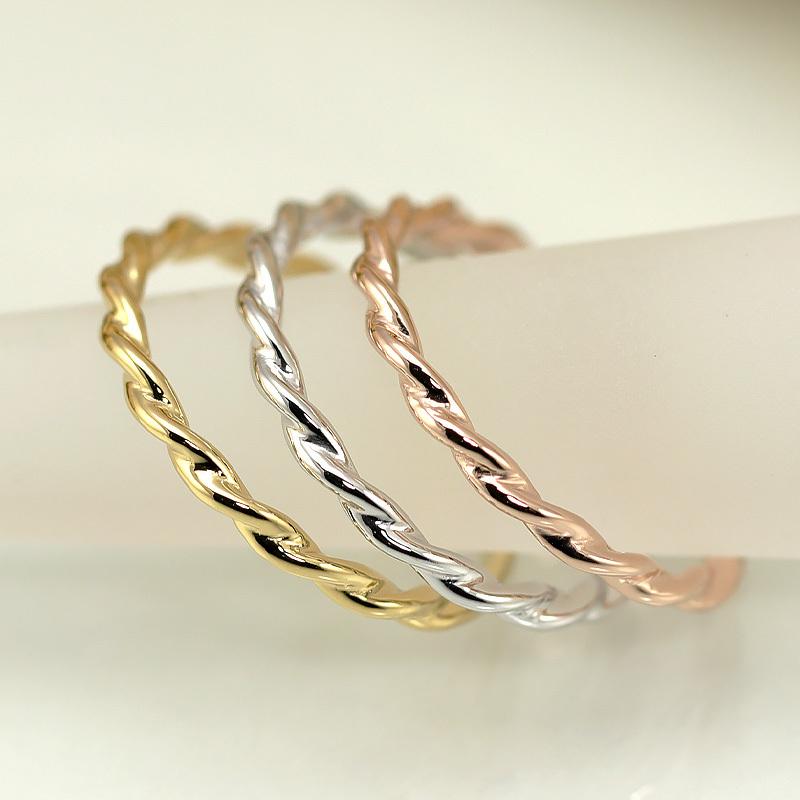 Jeweluce（ジュエルーチェ） K18 地金 リング Twist ツイストデザイン
