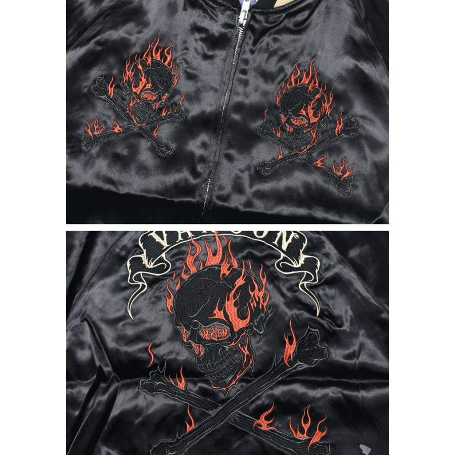 VANSON（バンソン） スカジャン “ファイヤースカル×イーグルバイク” 総