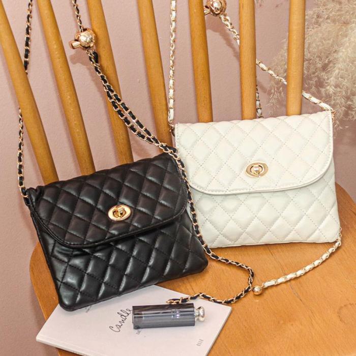 キルティングバッグ ミニバッグ スマホショルダー ポーチ 調整可能