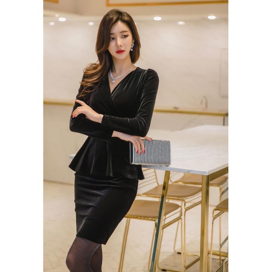 ドレスワンピース ワンピ レディース カシュクール 卒業式 服 母 無地