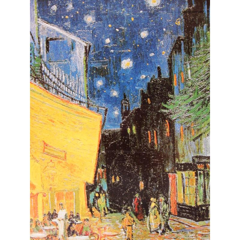 JHA 絵画 インテリア 油絵 額入り 額絵 世界の名画 ゴッホ「夜のカフェ