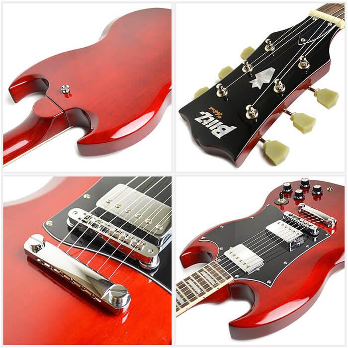 エレキギター 初心者セット ブリッツ by アリアプロ2 BSG-STD 12点 SG