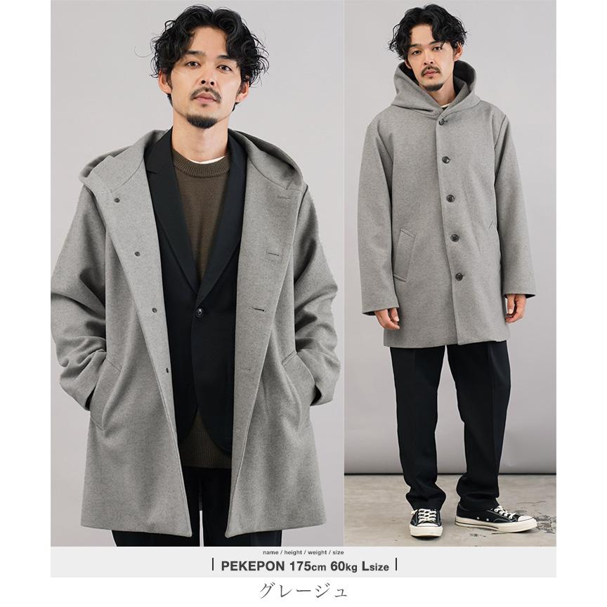 JIGGYS SHOP（ジギーズショップ） コート メンズ アウター フーテッド