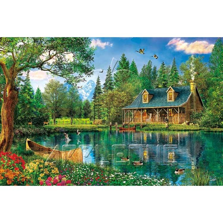 ジグソーパズル 1000ピース クリスタルレイクキャビン ドミニク