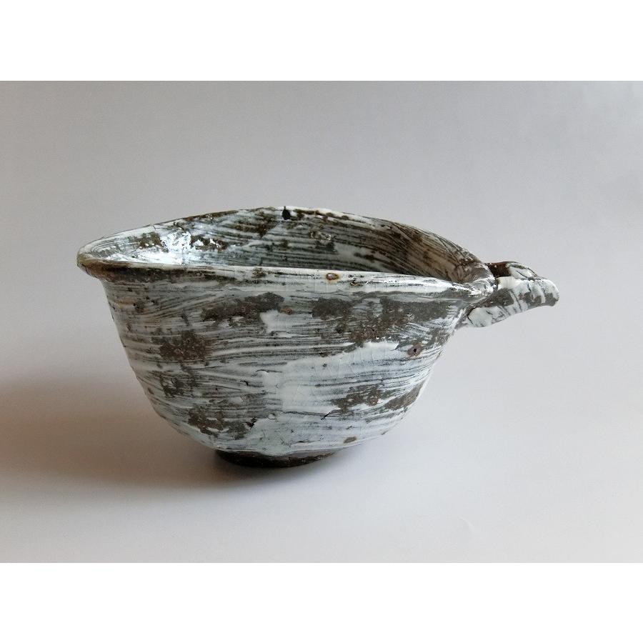 唐津焼中川自然坊窯】中川恭平作 刷毛目唐津片口注器(箱付) : 唐津焼