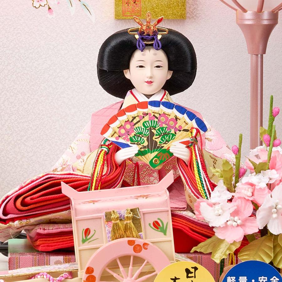 雛人形 コンパクト ミニ ケース飾り 選べる ひな人形 六角アクリル