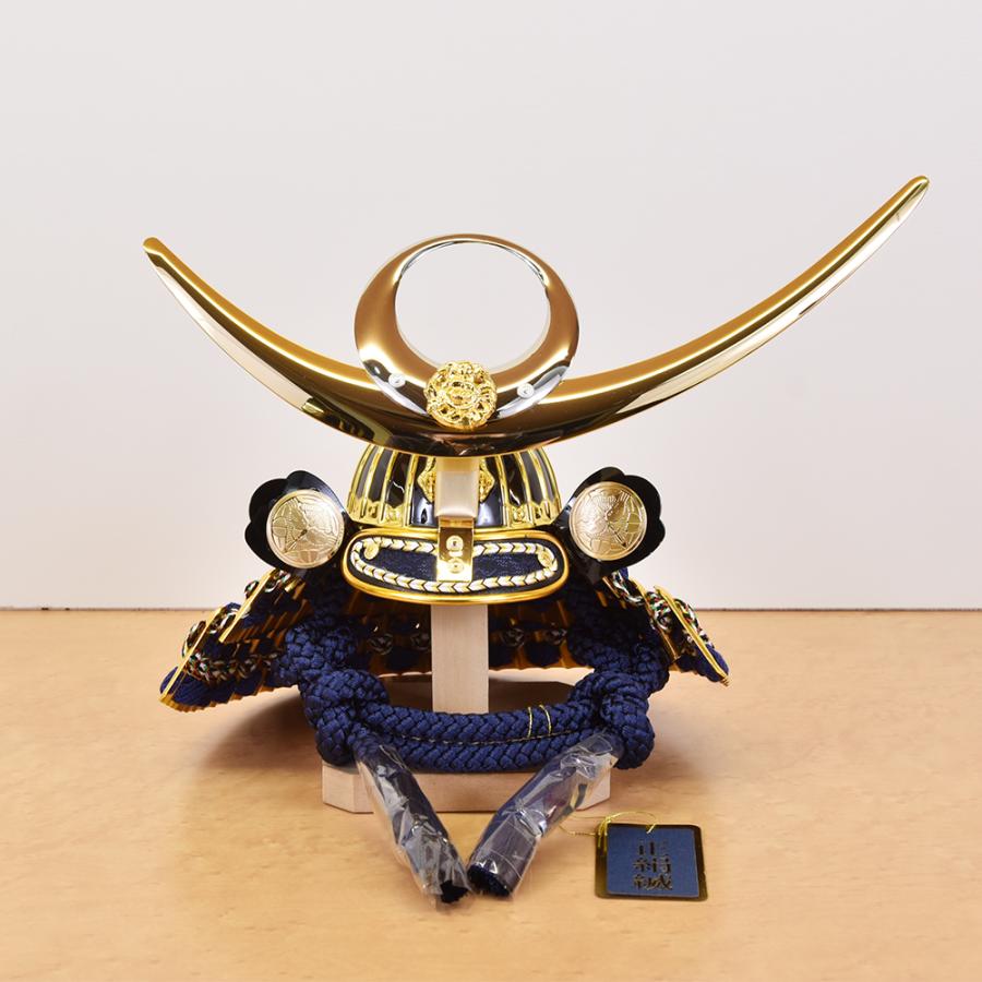 五月人形 コンパクト 上杉 可愛い 青ブルー水色 おしゃれ 5月人形 兜