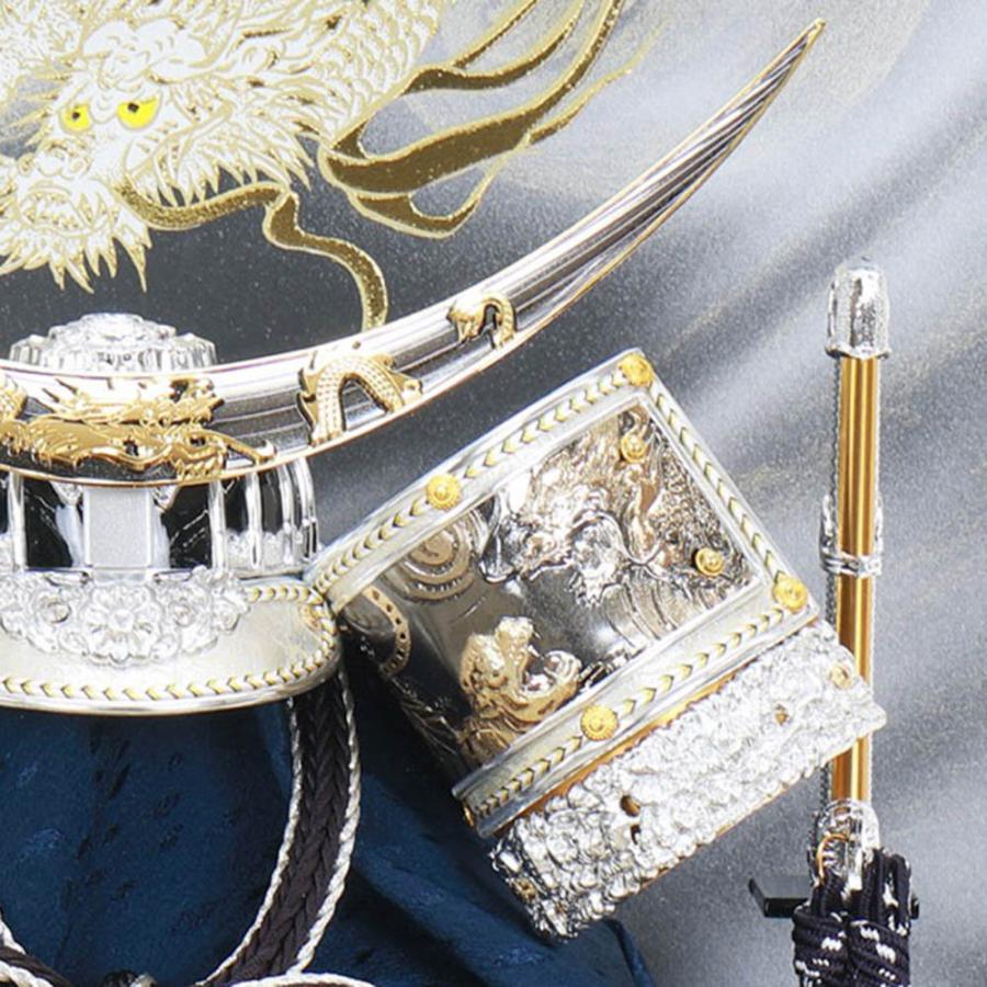 5月人形 おしゃれ 五月人形 武将 コンパクト 伊達政宗 兜 12号ケース