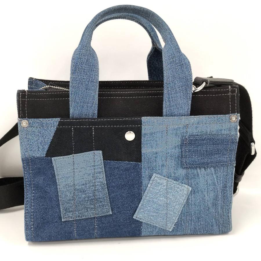 COACH（コーチ） COACH 2WAYハンドバッグ パッチワーク デニム ブルー