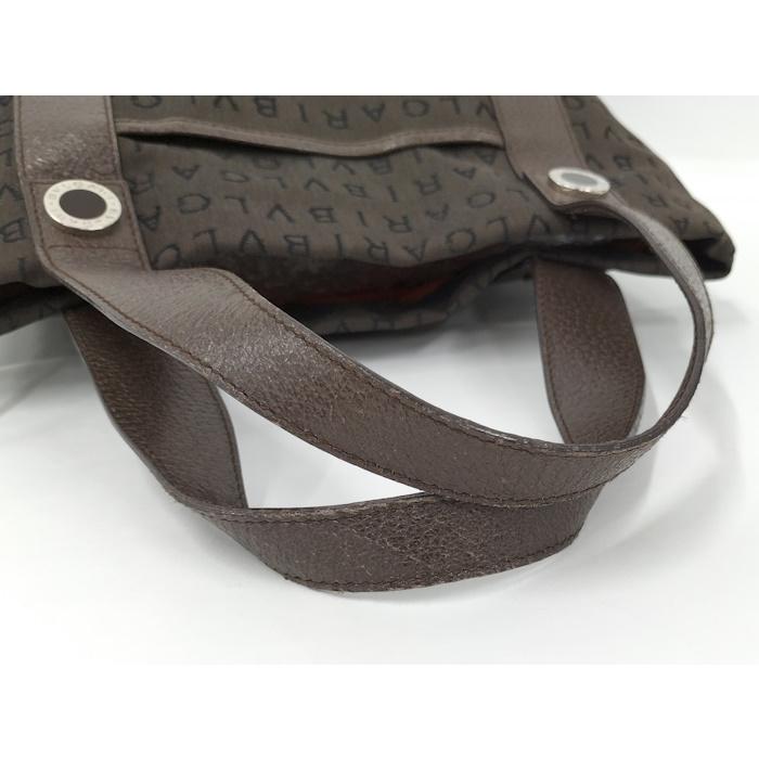 BVLGARI（ブルガリ） ロゴマニア ハンドバッグ ポーチ付き キャンバス