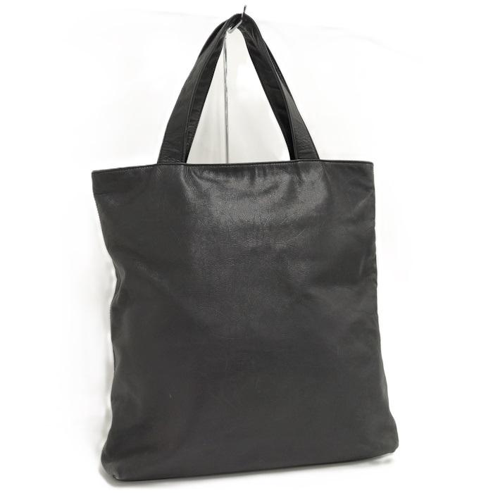 CHANEL（シャネル） トートバッグ レザー 型押しレザー ブラック : JJ