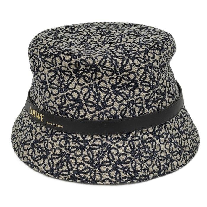 LOEWE（ロエベ） バケットハット 帽子 アナグラム キャンバス 表記