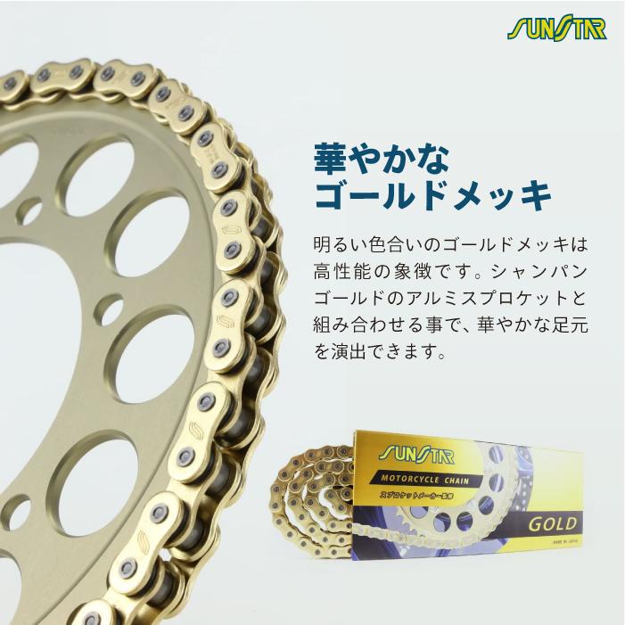 サンスター チェーン＆スプロケット 3点セット カワサキ D-TRACKER X