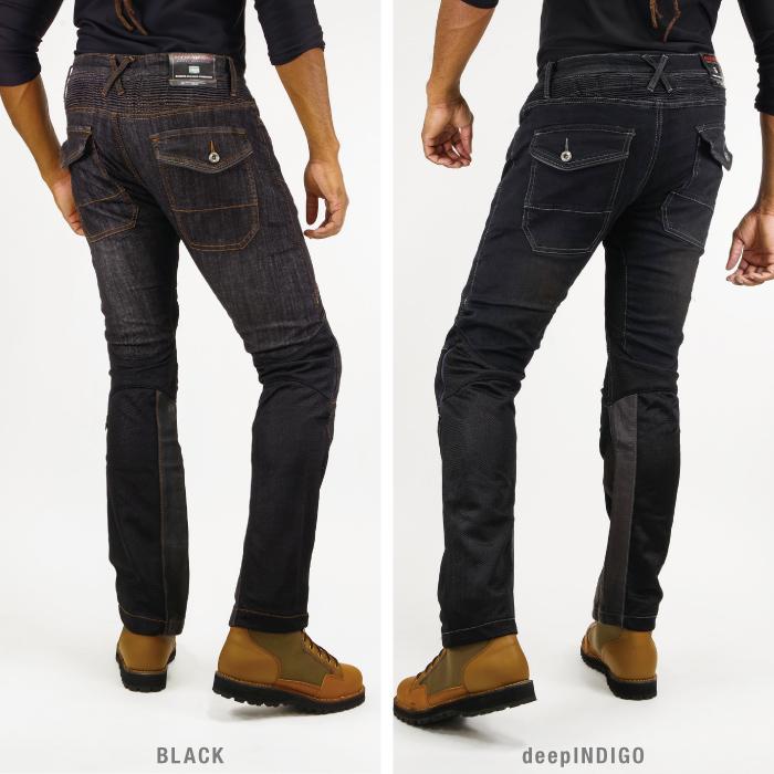 コミネ（Komine） ジーンズ WJ-741S BLACK スーパーフィットプロテクト