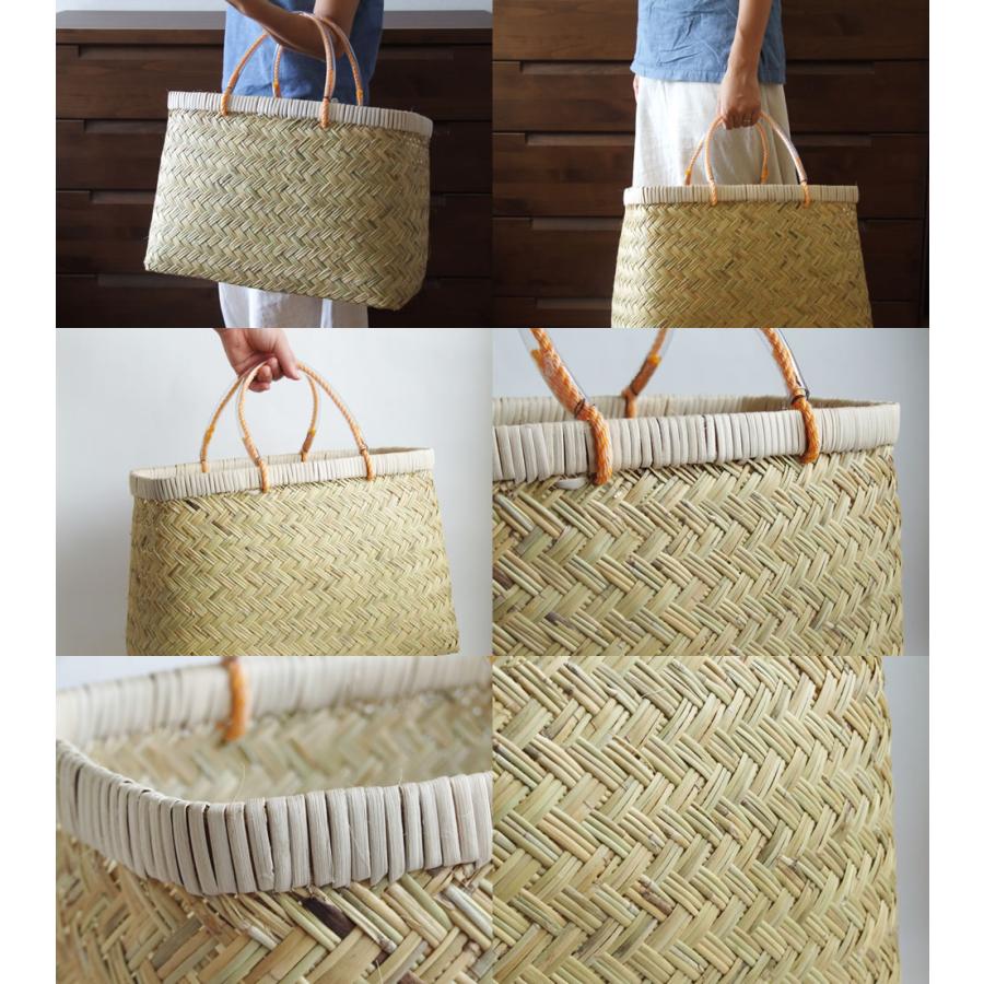 岩手県鳥越地区の竹細工 岩手県二戸 鳥越竹細工 スズ竹 市場かご 尺三