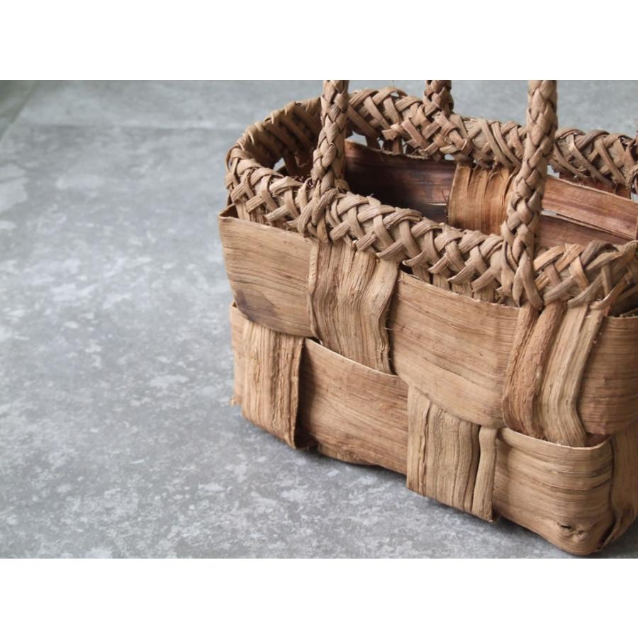 純国産 山葡萄かごバッグ 超極太市松編み : おまめ - 通販 - Yahoo