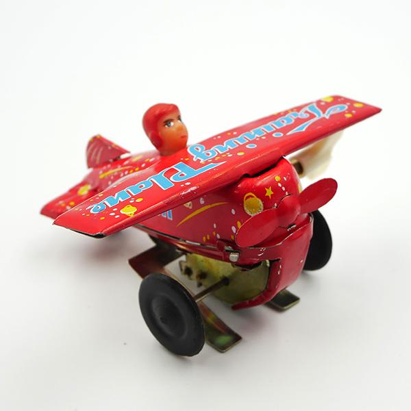 ブリキ おもちゃ 昭和レトロ 飛行機 traning plane 完成品