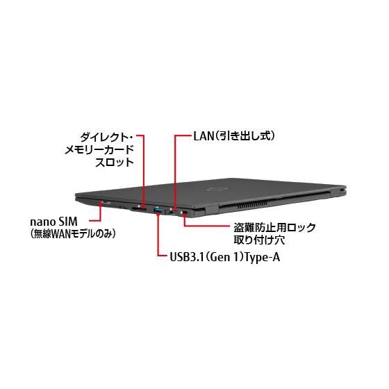 LIFEBOOK ノートパソコン 富士通 軽量 U939 第8世代Corei5 Office2021