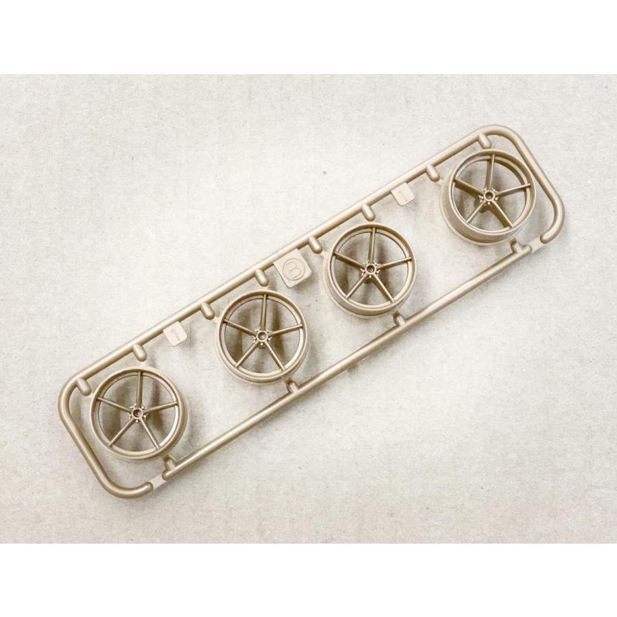 ミニ四駆 大径ナローライトウェイトホイール ゴールド ばら売り