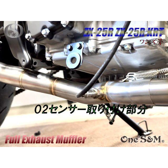 ZX25R専用 フルエキゾーストマフラー ワンズ管 ロングデルタ