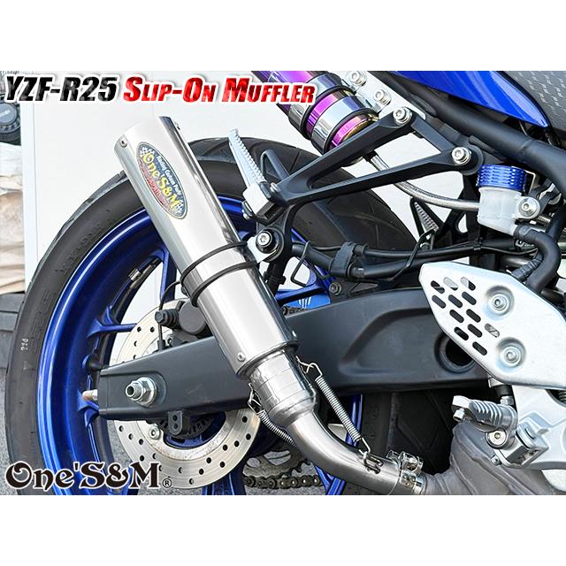 NEW YZF-R25 MT25 MT03用 ワンズ管 スリップオンマフラーセット 純正