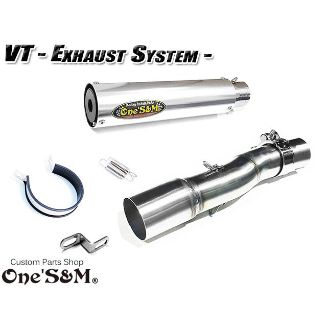 純正エキパイ専用 50.8mm マフラー中間パイプ付き VT250F VTZ250 FG FH