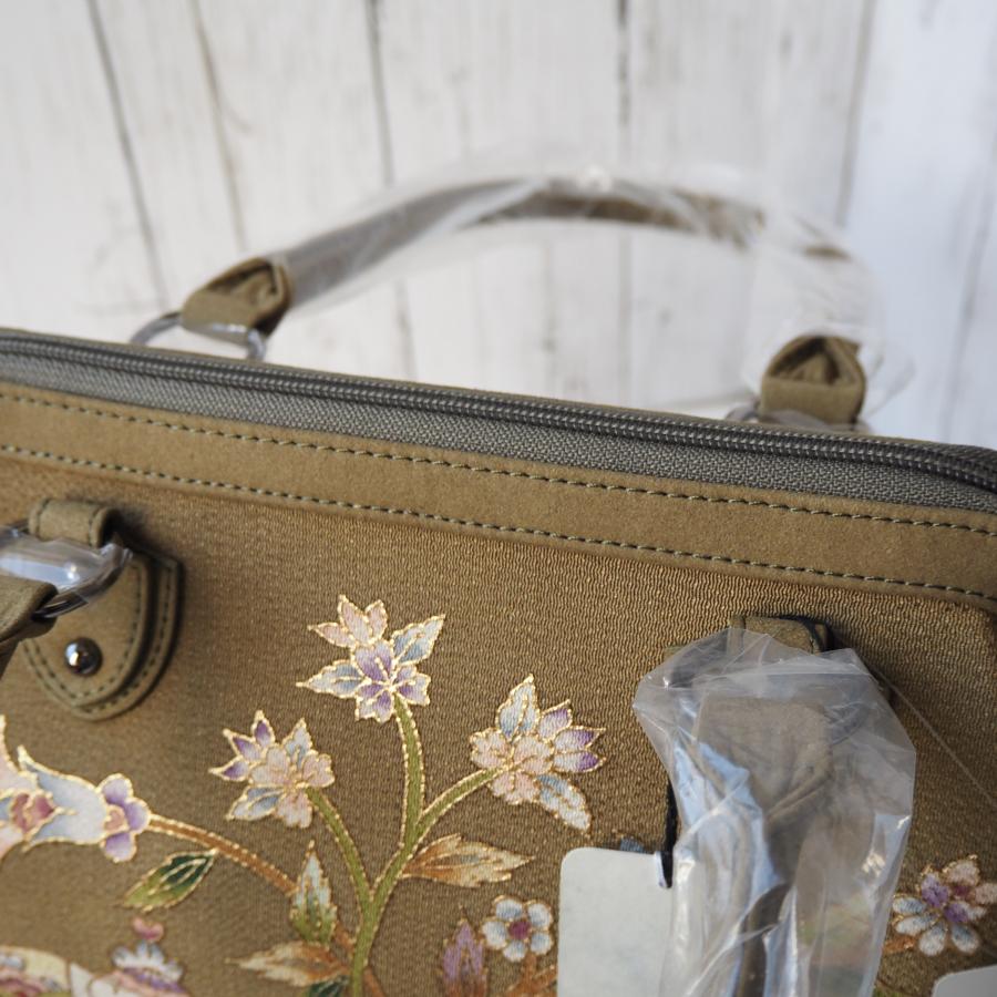 岡重 OKAJIMA ハンドバッグ 大きめサイズ トートバッグ ファスナー