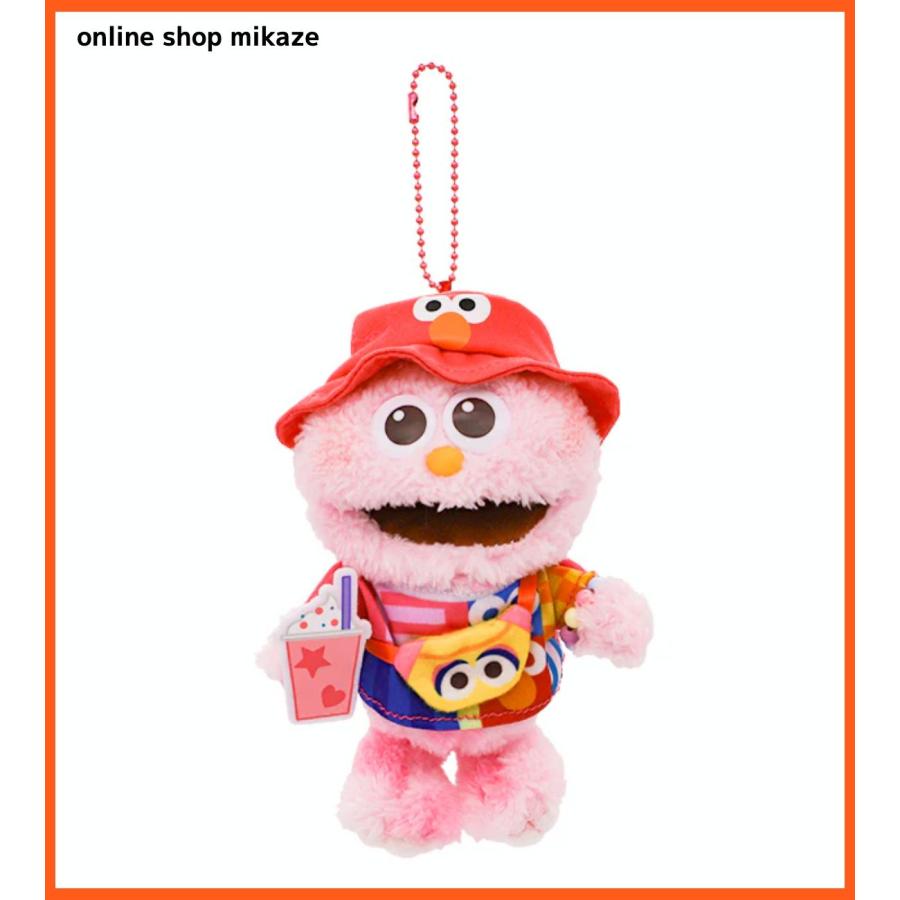 USJ セサミストリート ぬいぐるみキーチェーン モッピー エルモ帽子 お
