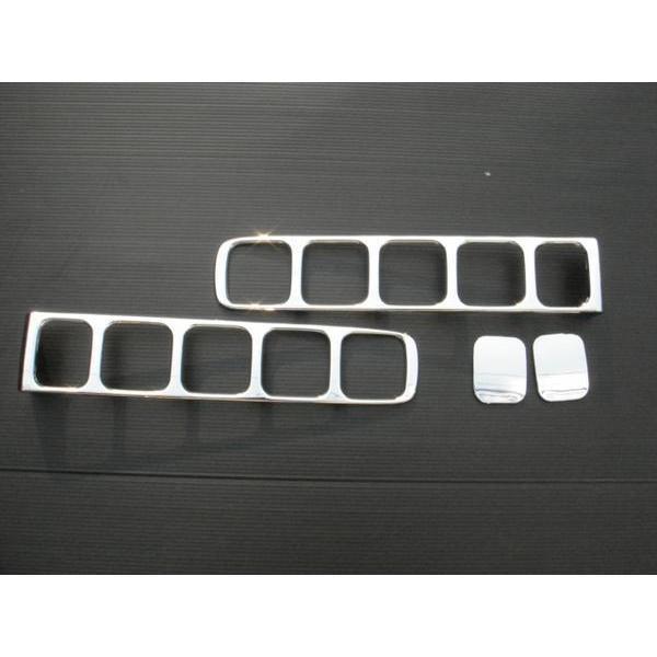 高品質♪ メッキ テールライト テールランプ ガーニッシュ キューブ