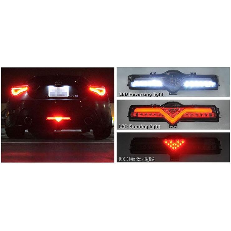 3Dライトバー搭載♪ フル LED バックフォグ リアフォグ ランプ トヨタ