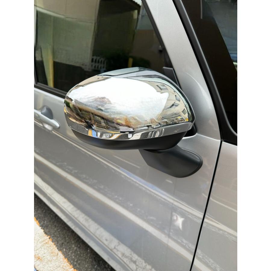 鏡面仕上げ♪ メッキ ドアミラー カバー ウェイク LA700S LA710S D L