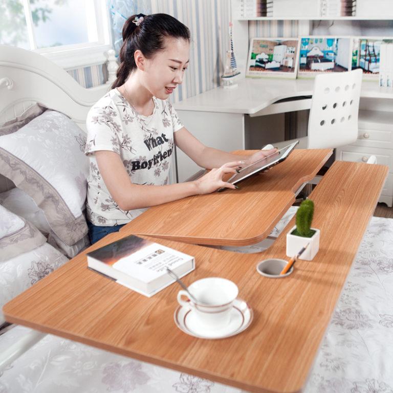 学習台 傾斜台 本立て ブックスタンド 木製 書見台 机一体型 ベット上