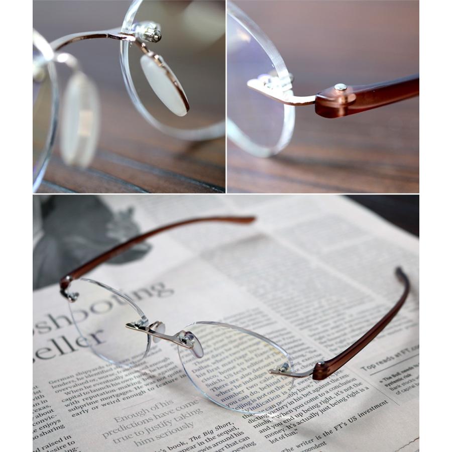 老眼鏡 おしゃれ 男性用 女性用 シニアグラス ツーポイント ブルー