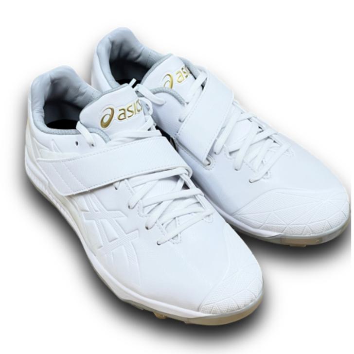 ゴールドステージ アシックス 野球 スパイク 白スパイク ひも マジック