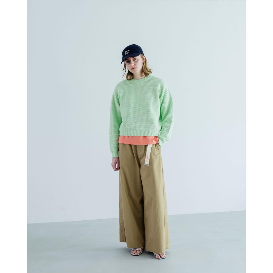MEYAME（メヤメ） SIDE LINE WIDE PANTS BEIGE サイドラインワイド
