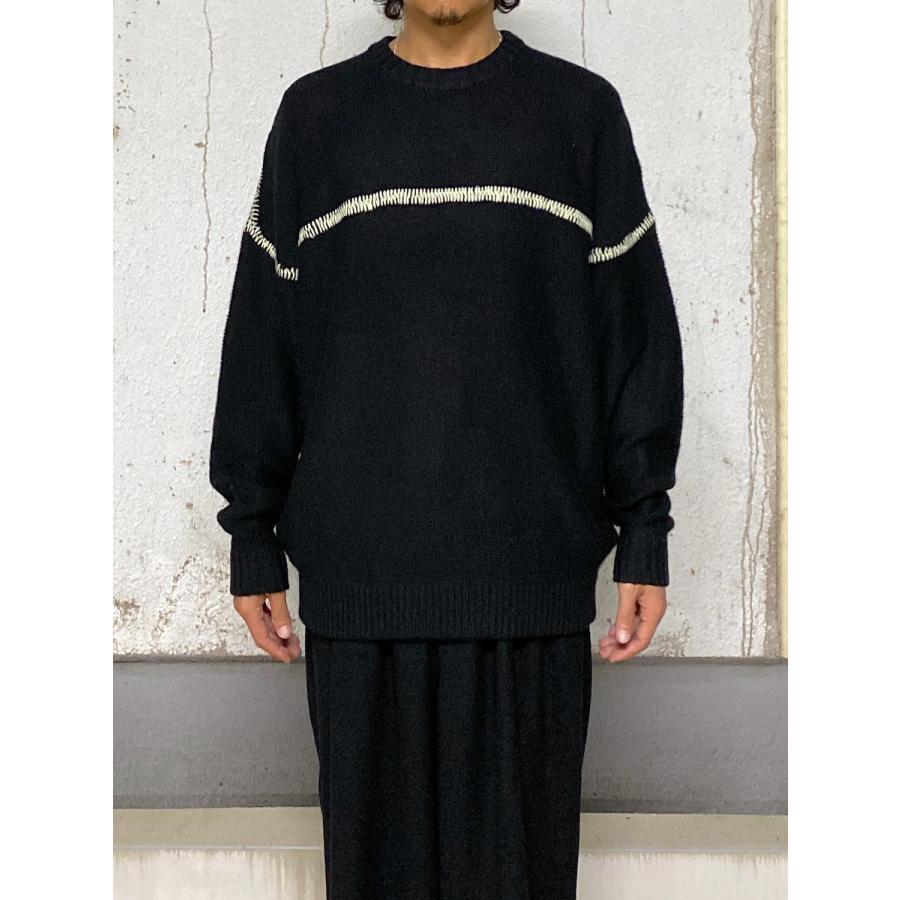 BAL（バル） SALE 50%OFF bal STITCHED DROP SHOULDER SWEATER BLACK