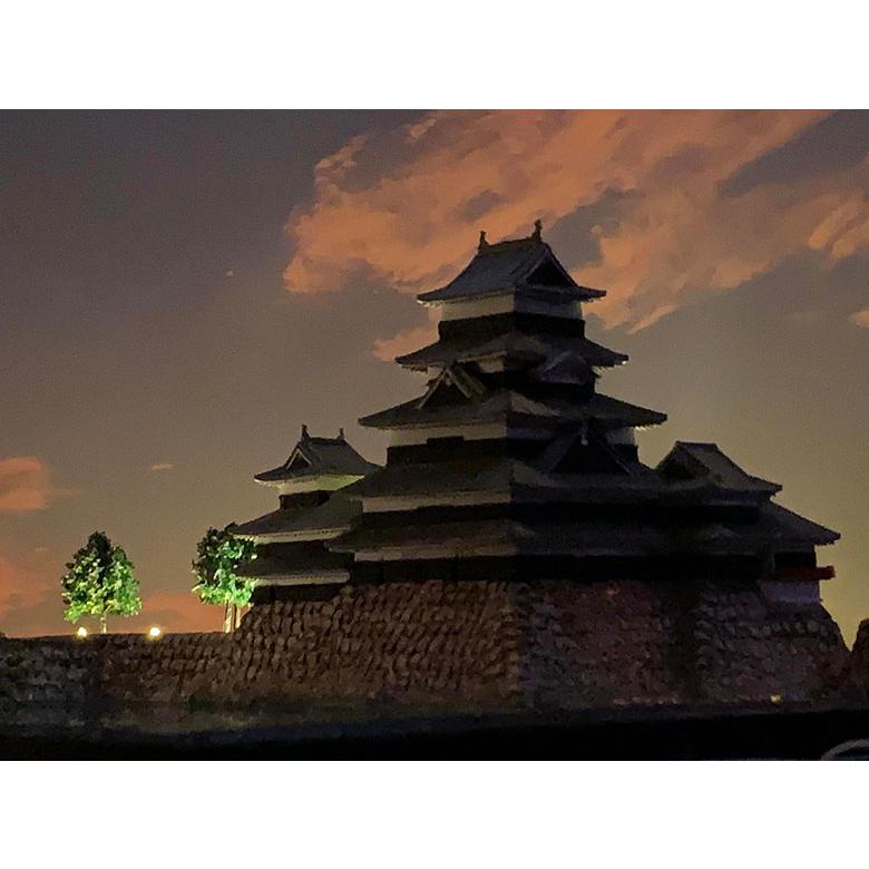 松本城 ジオラマ模型 当店限定オリジナル 完成品 お城 模型 ライト