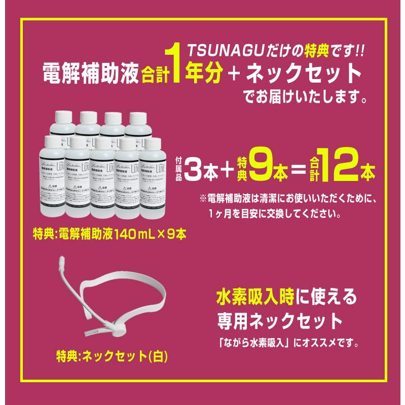 水素吸入器 ラブリエリュクス HA-002 電解補助液 ネックセット