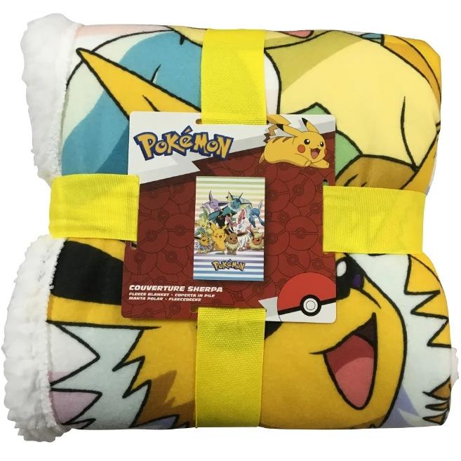 ポケモン ピカチュー フリース ブランケット 毛布 ひざ掛け ハーフ