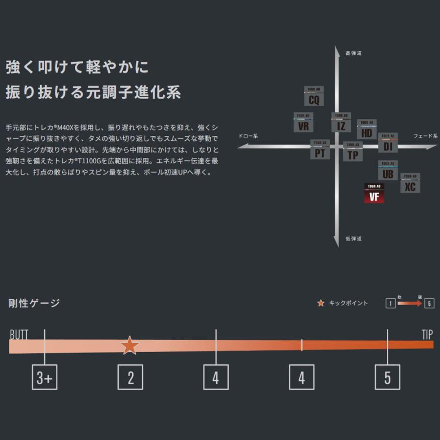 TOUR AD グラファイトデザイン ツアーAD VF ブリヂストン用 スリーブ付
