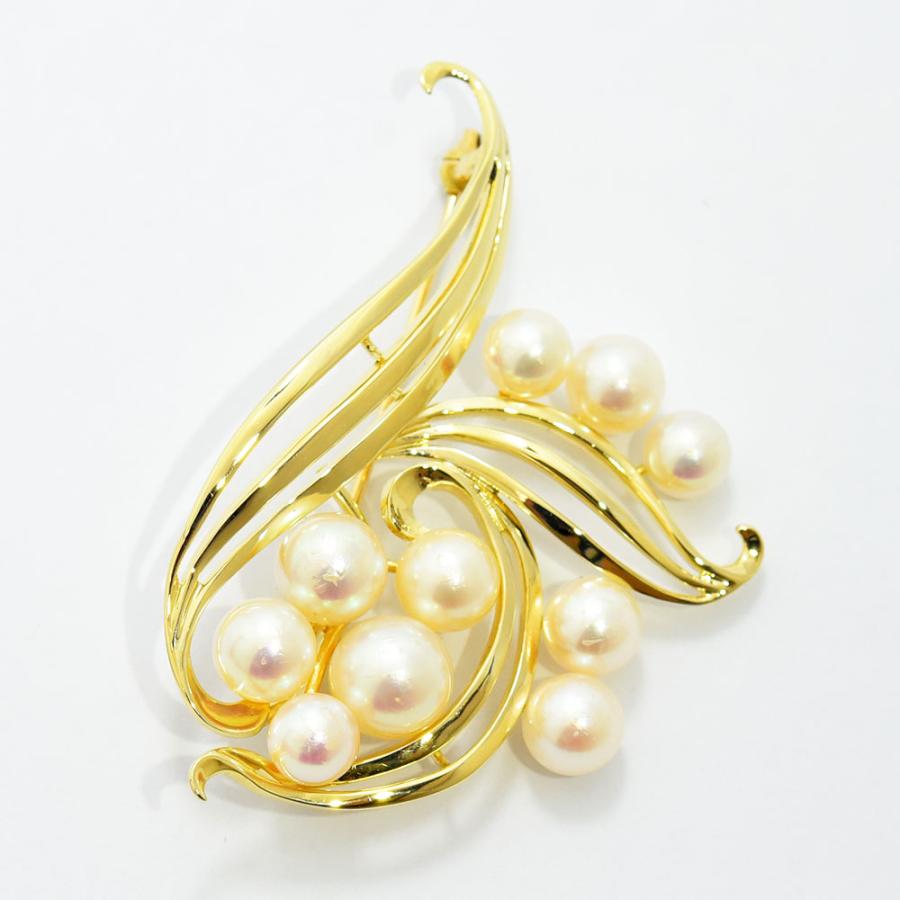 MIKIMOTO（ミキモト） ブローチ あこや真珠 アコヤ パール K14 新品