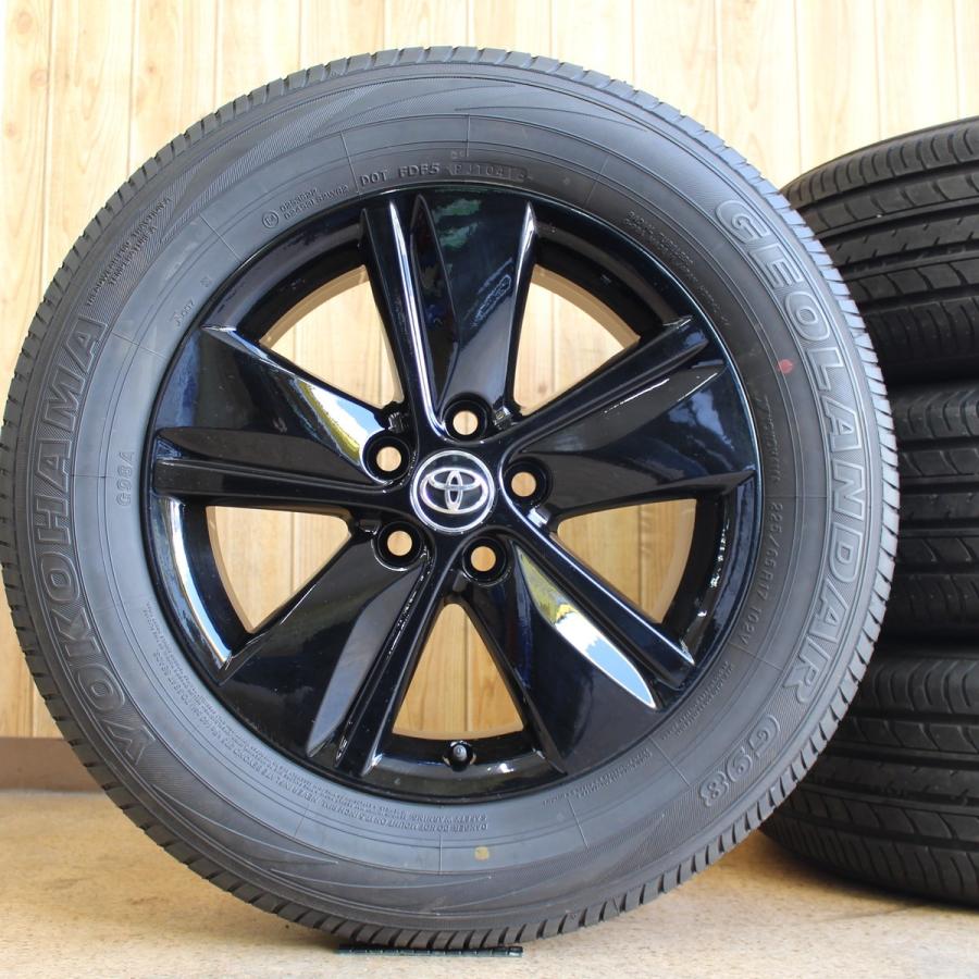 ハリアー TOYOTA 60系 純正 17インチ 7J+39 ブラックペイント 225