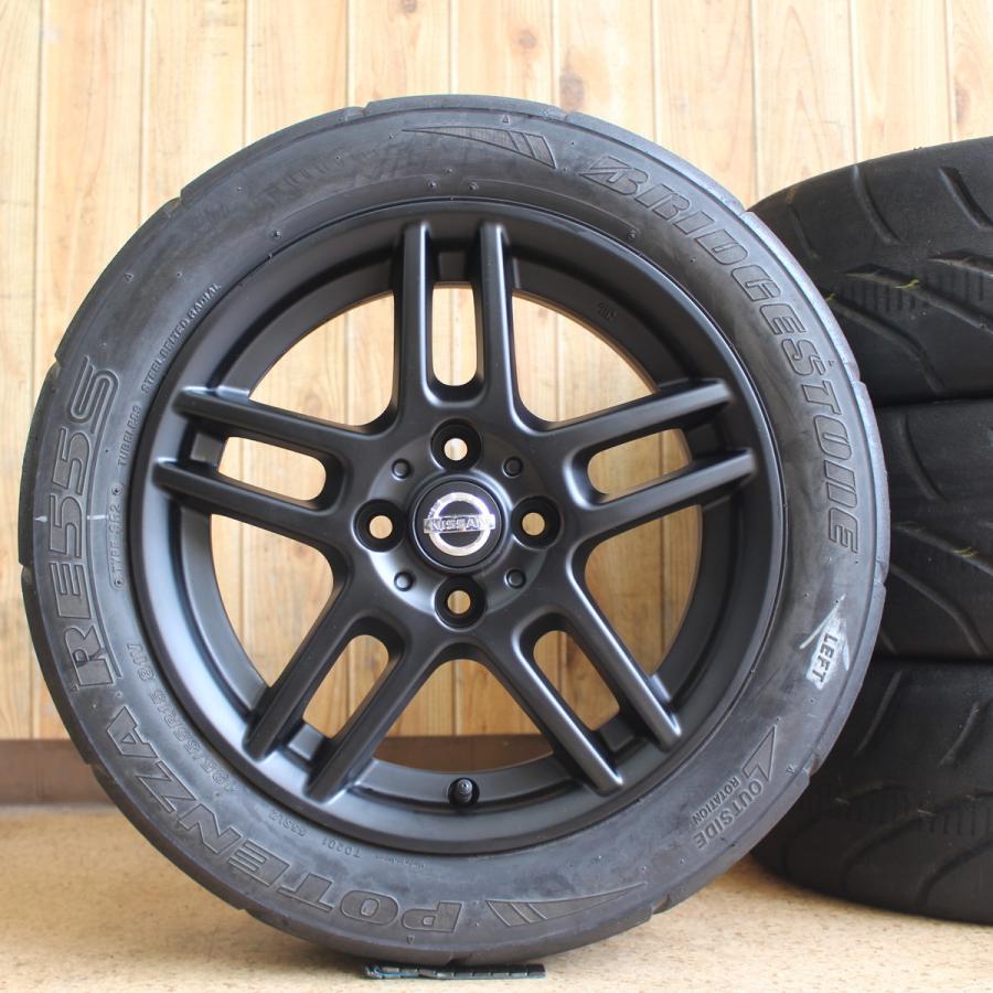 日産（NISSAN） ニッサン マーチ 純正 15インチ ブラック再塗装品 6J+