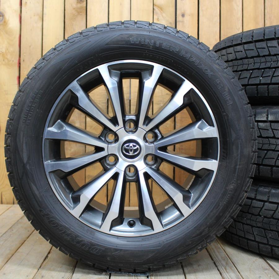 プラド後期150純正ホイール5本ダンロップスタッドレスタイヤ4本スペア