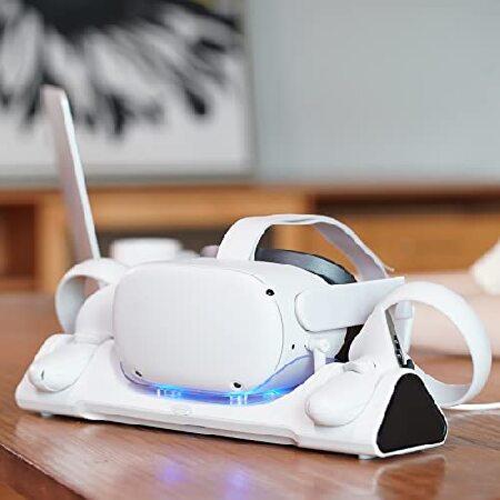 並行輸入品】 ZYBER Meta Quest 2用充電ドック VR 充電スタンド Oculus