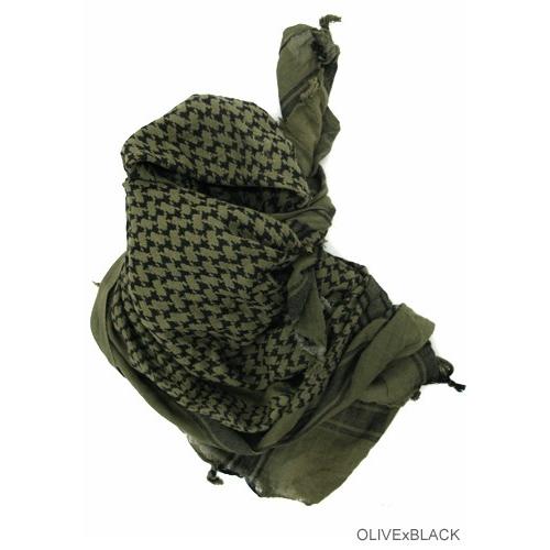 アフガンストール アラブストール シュマーグ アラブスカーフ オリーブ