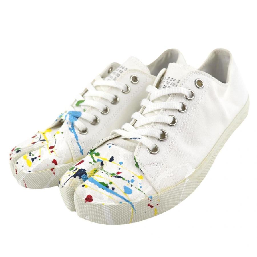 未使用 メゾンマルジェラ 19AW Tabi ペイントドロップ キャンバス