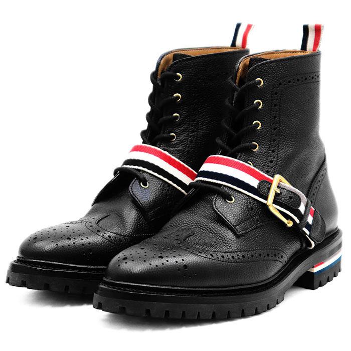 極美品】THOM BROWNE トム ブラウン ブーツ トリコロールベルテッド