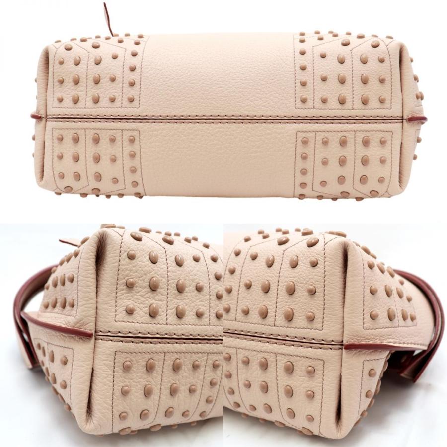 トッズ ウェーブ ミディアム レザー2wayショルダーバッグ レディース